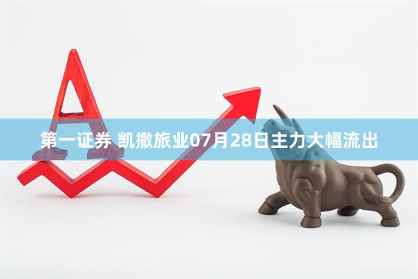 第一证券 凯撒旅业07月28日主力大幅流出